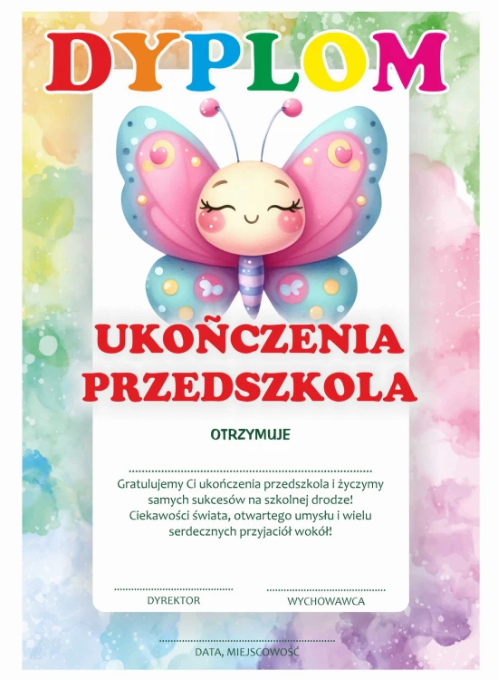 Dyplomy Przedszkolaka motylki 2.jpg