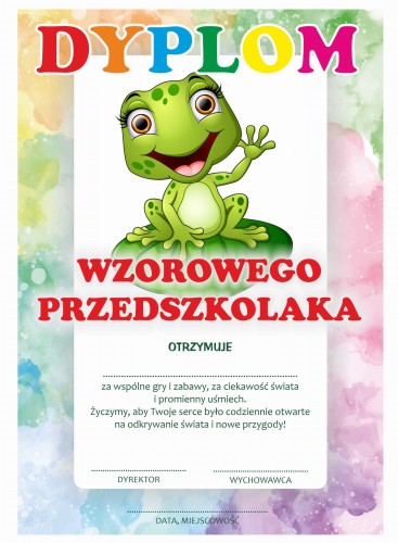 Dyplomy Przedszkolaka żabki 2.jpg