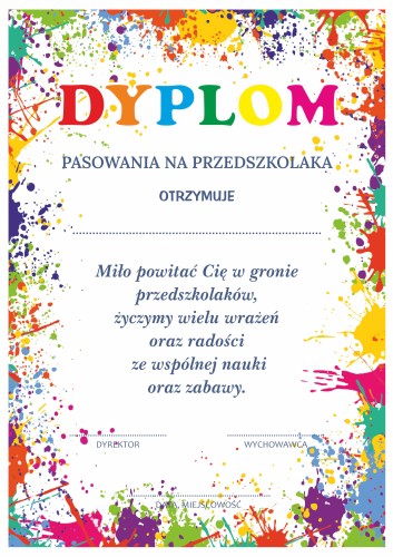 Dyplom pasowania na przedszkolaka- kolorowe farby.jpg