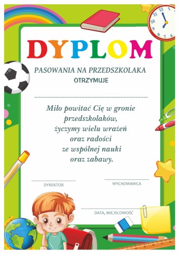 Dyplom pasowania na przedszkolaka-uczeń, piłka, globus, 07.jpg